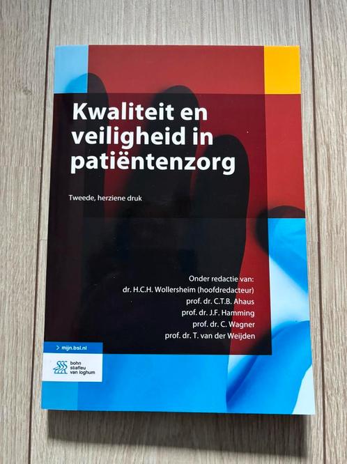 Kwaliteit en veiligheid in de gezondheidszorg, Boeken, Studieboeken en Cursussen, Zo goed als nieuw, Ophalen of Verzenden
