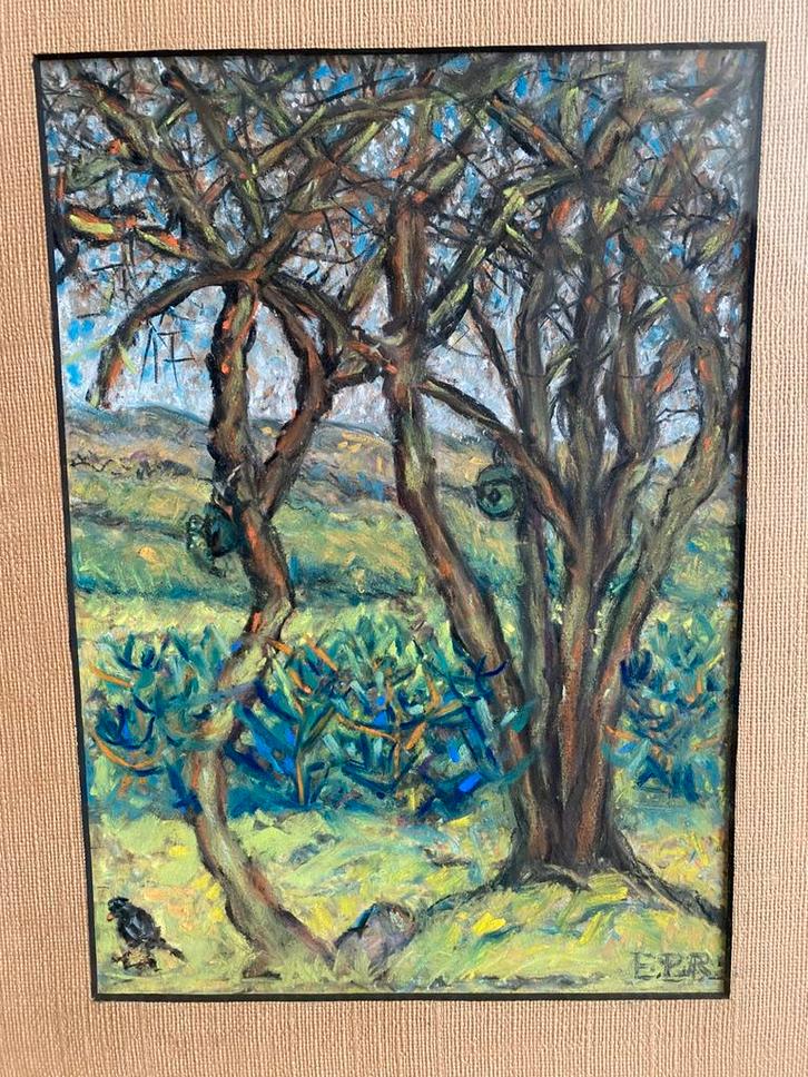 Boom, 1937 expressionisme Emma Portheine-Rink (1881-1974), Antiek en Kunst, Kunst | Schilderijen | Klassiek, Ophalen of Verzenden