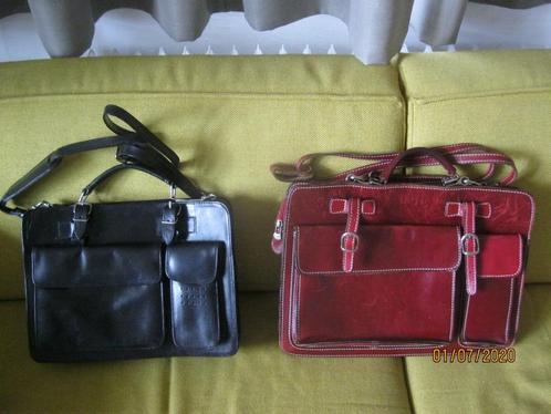 MARINGTON leren schoudertas/werktas, Sieraden, Tassen en Uiterlijk, Tassen | Schoudertassen, Zo goed als nieuw, Overige merken