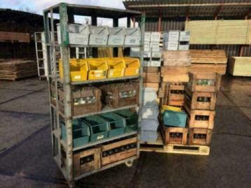 Zinken karren , industriële kast / kar , industrieel GAAF !! beschikbaar voor biedingen