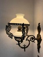 Antieke olielamp wand lamp., Huis en Inrichting, Ophalen, Gebruikt