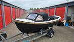6 meter overnaadse sloep met binnenboordmotor en trailer, Watersport en Boten, Ophalen, 10 tot 30 pk, Gebruikt, Binnenboordmotor
