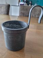 Tinnen maatbeker 1/2 liter met oor, Antiek en Kunst, Ophalen of Verzenden