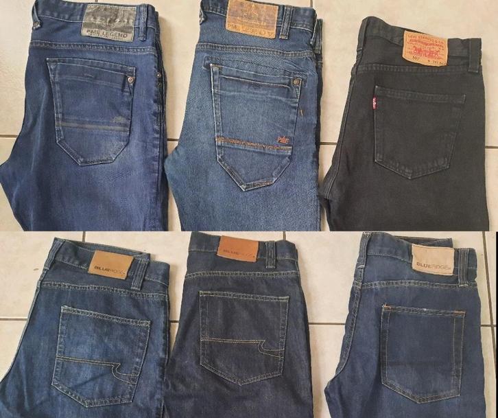 6 mooie spijkerbroeken, PME - Levi's - Bleuridge, Kleding | Heren, Spijkerbroeken en Jeans, Gedragen, Overige jeansmaten, Blauw