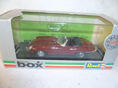 Revell Box Jaguar E Type Spyder Inglese 1961 donkerrood 1:43, Hobby en Vrije tijd, Modelauto's | 1:43, Nieuw, Auto, Ophalen of Verzenden
