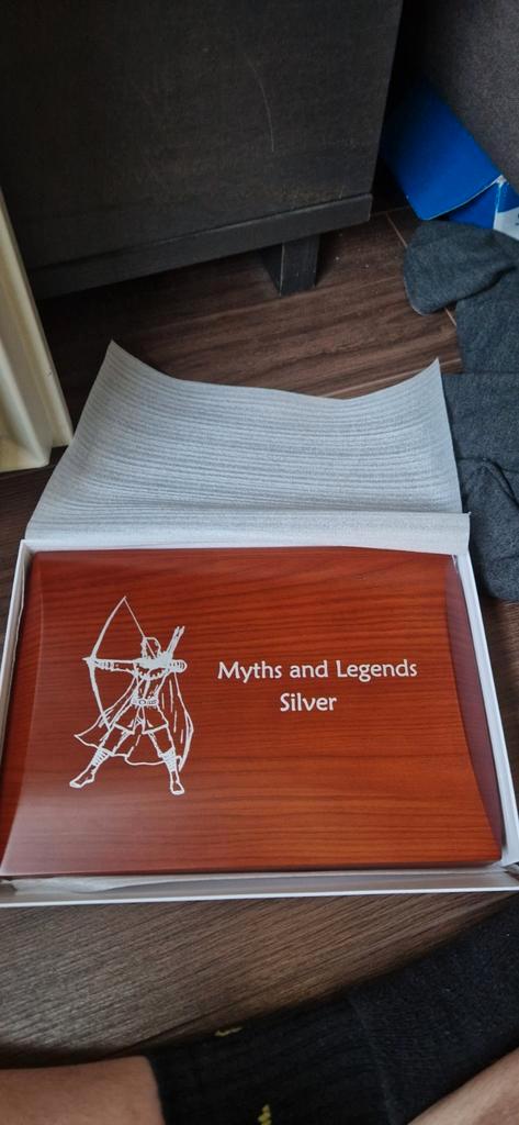 De complete set Myths and Legends 1oz zilver, Postzegels en Munten, Munten | Europa | Niet-Euromunten, Setje, Overige landen, Zilver