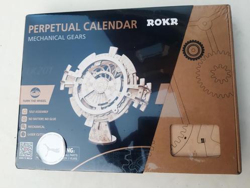 ROKR Eeuwigdurende Kalender 3D Houten Puzzel LK201, Hobby en Vrije tijd, Denksport en Puzzels, Nieuw, Rubik's of 3D-puzzel, Minder dan 500 stukjes