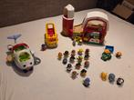 Fischer price boerderij, vliegtuig, bus en diverse poppetjes, Ophalen of Verzenden, Zo goed als nieuw, Speelset