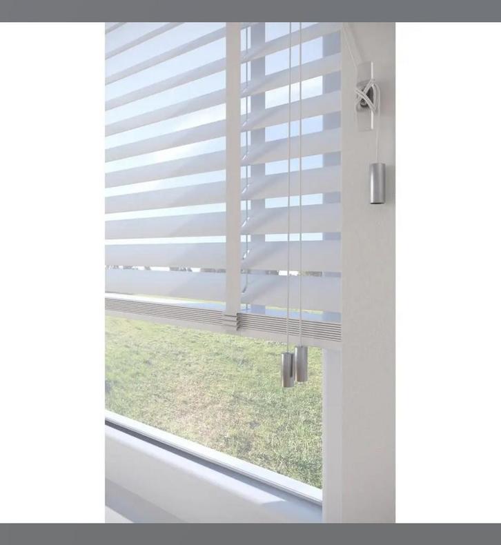Witte jaloezieën Xander van de kwantum NIEUW IN DOOS, Huis en Inrichting, Stoffering | Gordijnen en Lamellen, Nieuw, 100 tot 150 cm