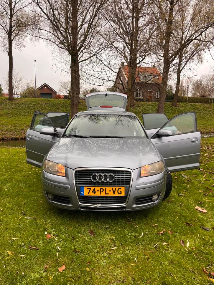 Audi A3 1.6 Sportback 85KW FSI 2004 Grijs, Auto's, Audi, Particulier, A3, Benzine, B, Hatchback, Handgeschakeld, Origineel Nederlands