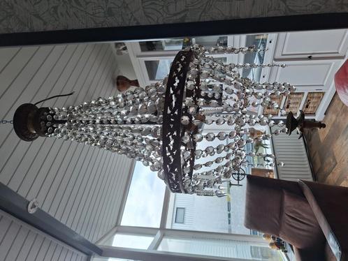 Antieke kristallen kroonluchter, Antiek en Kunst, Antiek | Lampen, Ophalen