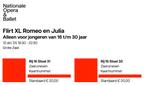 Flirt XL Romeo en Julia- Nationale Opera & Ballet 13/10, Tickets en Kaartjes, Twee personen, Oktober, Opera