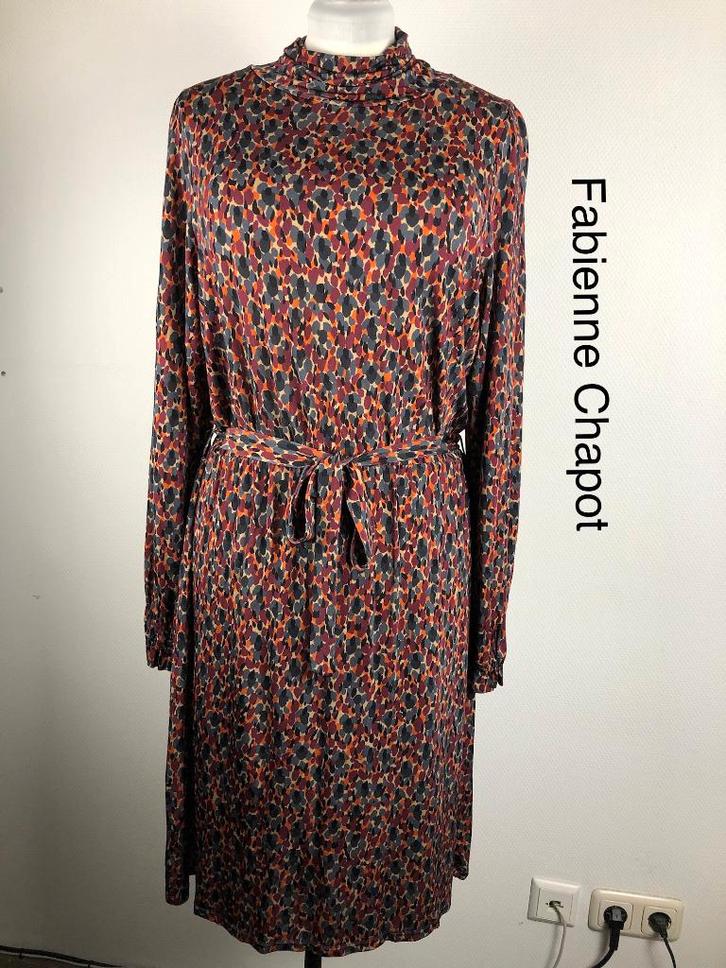 Fabienne Chapot Jurk  (mt: 42) Nieuw 15,6/8396, Kleding | Dames, Jurken, Nieuw, Maat 42/44 (L), Blauw, Onder de knie, Ophalen of Verzenden