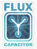 Flux Capacitor Back to the Future Vinyl Sticker, Verzenden, Nieuw, Overige typen