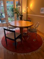 Vintage deens design ronde eettafel uitschuifbaar, Huis en Inrichting, Ophalen, Gebruikt
