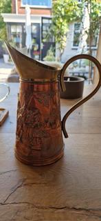 Rood met geel koperen kannetje, Antiek en Kunst, Antiek | Koper en Brons, Ophalen of Verzenden