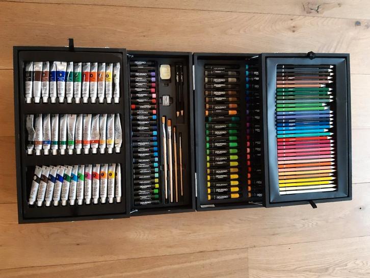 Crelando Teken- & Schilderset - Compleet, Hobby en Vrije tijd, Schilderen, Gebruikt, Overige typen, Ophalen