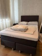 Auping boxspring 120 x 200, Huis en Inrichting, Ophalen, Grijs, Zo goed als nieuw, Twijfelaar