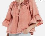 washed denim blouse in licht terra Free People mt M katoen, Kleding | Dames, Blauw, Free People, Zo goed als nieuw, Ophalen