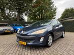 Peugeot 308 1.6 5-DRS 2008 I TREKHAAK I PANO I CRUISE, Auto's, Stof, Zwart, 4 cilinders, Blauw