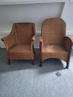 Rotan stoelen, Ophalen, Twee, Bruin, Riet of Rotan