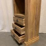 Teakhouten boekenkast - 3 planken - 3 lades - TTM Wonen, Minder dan 50 cm, Www.ttmwonen.nl, Teakhout, Nieuw