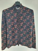 Blouse G-Maxx - maat L - zwart met bloemenprint, Zwart, Maat 42/44 (L), Ophalen of Verzenden, Zo goed als nieuw