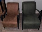 Twee mooie stoelen - bruin en groen, Ophalen, Minder dan 50 cm, Gebruikt, Minder dan 75 cm