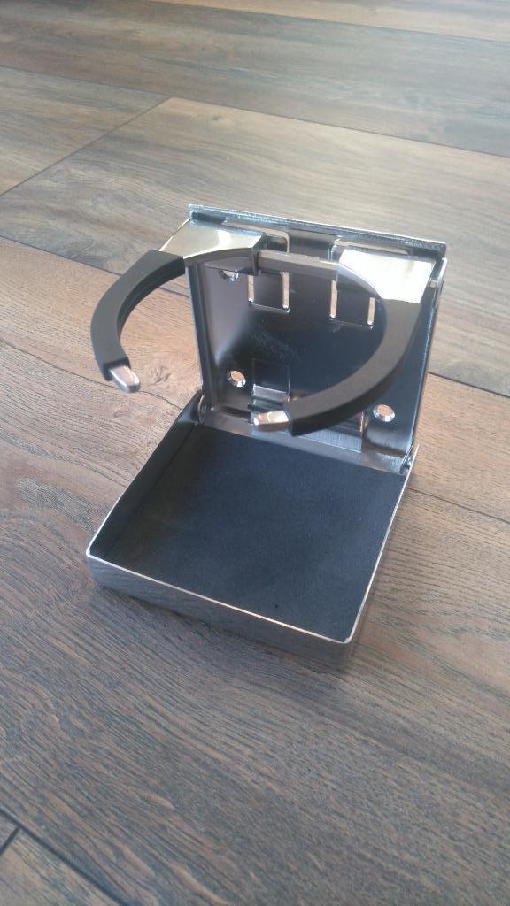 RVS klapbare drinkbeker houder met klem, Watersport en Boten, Accessoires en Onderhoud, Nieuw, Onderhoud en Reparatie, Ophalen of Verzenden