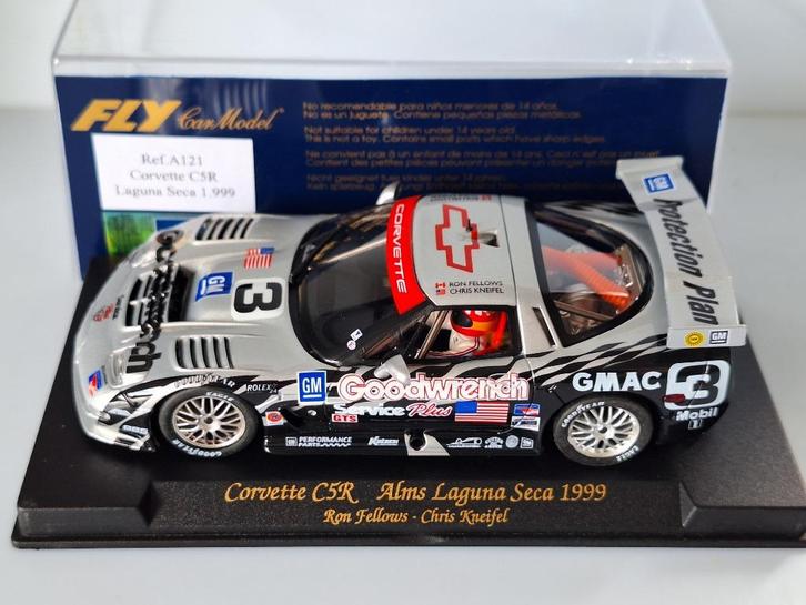 Fly A121 Corvette C5R 3 Alms Laguna Seca 1999 R.fellows A121, Kinderen en Baby's, Speelgoed | Racebanen, Nieuw, Racebaan, Elektrisch