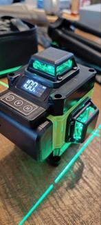 Bouwlaser 4 x 360 graden - groene laser - nieuw + statief, Ophalen of Verzenden, Zo goed als nieuw