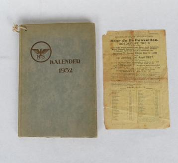 NS Bureau agenda/kalender 1932