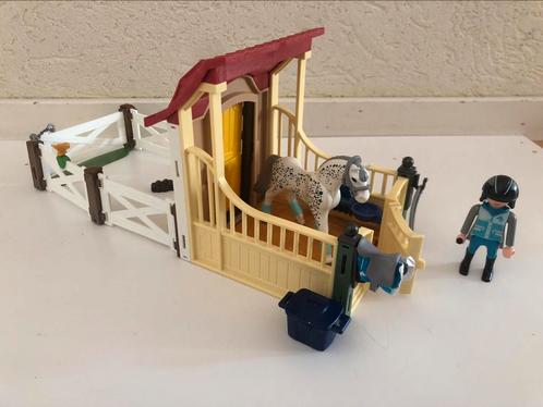 Playmobil paardenbox appaloosa, Kinderen en Baby's, Speelgoed | Playmobil, Zo goed als nieuw, Complete set, Ophalen of Verzenden