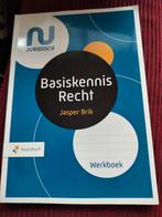 Basiskennis Recht werkboek mbo Je asper Brik - Werkboek, Ophalen of Verzenden, Zo goed als nieuw, Jasper Brik