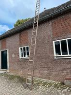 6 m1 plukladder, fruitladder, oude ladder, houten ladder., Doe-het-zelf en Verbouw, Ladders en Trappen, Ophalen, Zo goed als nieuw