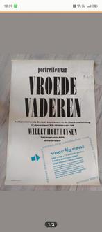 Vintage Tentoonstellingsposter 'Vroede Vaderen' 1958, Verzamelen, Rechthoekig Staand, Ophalen of Verzenden, Zo goed als nieuw