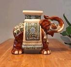 Vintage olifant keramiek XXL plantenstandaard, Ophalen of Verzenden