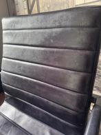 Eetkamerstoelen zwart blackwash leer, Huis en Inrichting, Stoelen, Ophalen, Zo goed als nieuw