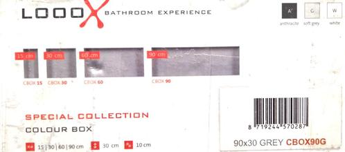 Nieuwe LoooX Box inbouw nis 90x30 soft grey, nieuw in doos, Huis en Inrichting, Badkamer | Complete badkamers, Nieuw, Ophalen of Verzenden