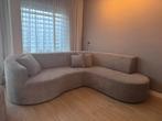Ronde teddy beige hoekbank + ronde teddy stoel, Huis en Inrichting, Ophalen, Zo goed als nieuw, Modern chique