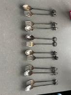 Verzilverde Theelepeltjes en gebaksvorkjes, Huis en Inrichting, Ophalen of Verzenden, Zilver