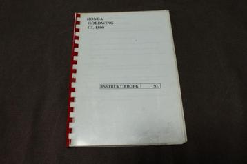 Honda GL1500 Goldwing instructie boekje GL 1500 1987 beschikbaar voor biedingen