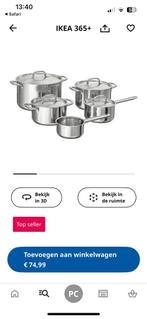 Nieuwe Ikea pannenset 365+, Ophalen of Verzenden, Zo goed als nieuw, Overige typen