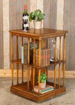 Oud brocante roterende boekenmolen met twee etages, Huis en Inrichting, Kasten | Boekenkasten, Ophalen, Gebruikt, --, 50 tot 100 cm