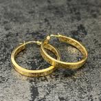 14 karaat gouden oorbellen versace model, Ophalen of Verzenden, Nieuw, Goud
