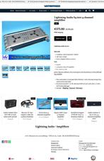 Lightning Audio S4.600 4 kanaals versterker, Auto diversen, Autospeakers, Ophalen of Verzenden, Gebruikt