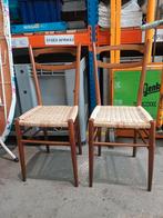 2 Vintage stoelen Gio Ponti, Huis en Inrichting, Stoelen, Ophalen, Gebruikt, Twee, .