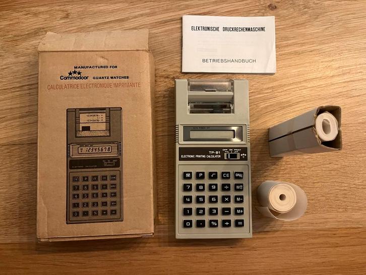 Commodore TP-81 elektronische printrekenmachine, Diversen, Rekenmachines, Ophalen of Verzenden