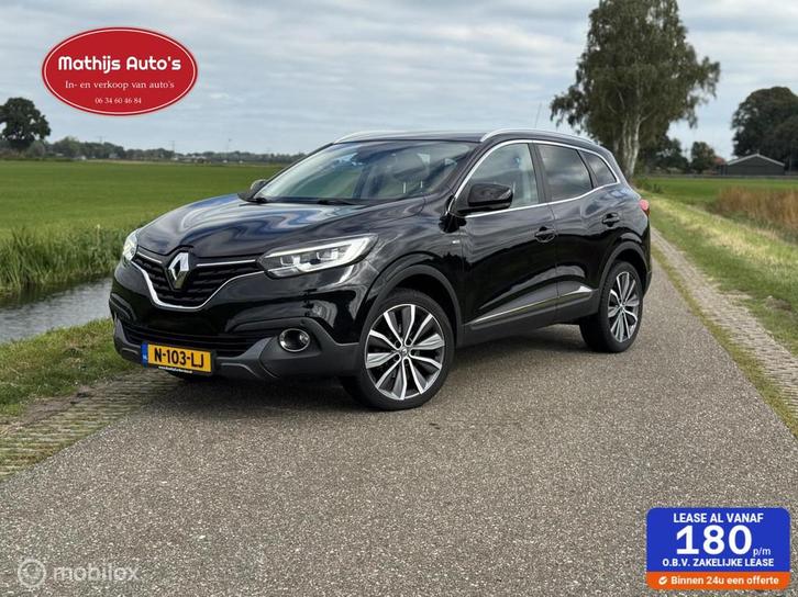 Renault Kadjar 1.2 TCe Bose Navi Clima PDC goed onderhouden!, Auto's, Renault, Bedrijf, Te koop, Kadjar, ABS, Achteruitrijcamera