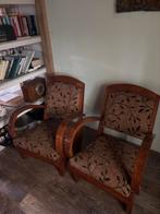 2 Franse stoeltjes - gratis ophalen!, Ophalen, Gebruikt, Twee, Bruin